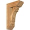 Ekena Millwork Olympic Slat Rough Sawn Bracket w/ Offset Brace, Western Red Cedar, 6"W x 14"D x 22"H BKT0604X14X22OLY06RWR - alternate 1